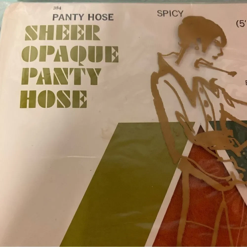 Vintage Mojud Sheer Opaque Pantyhose